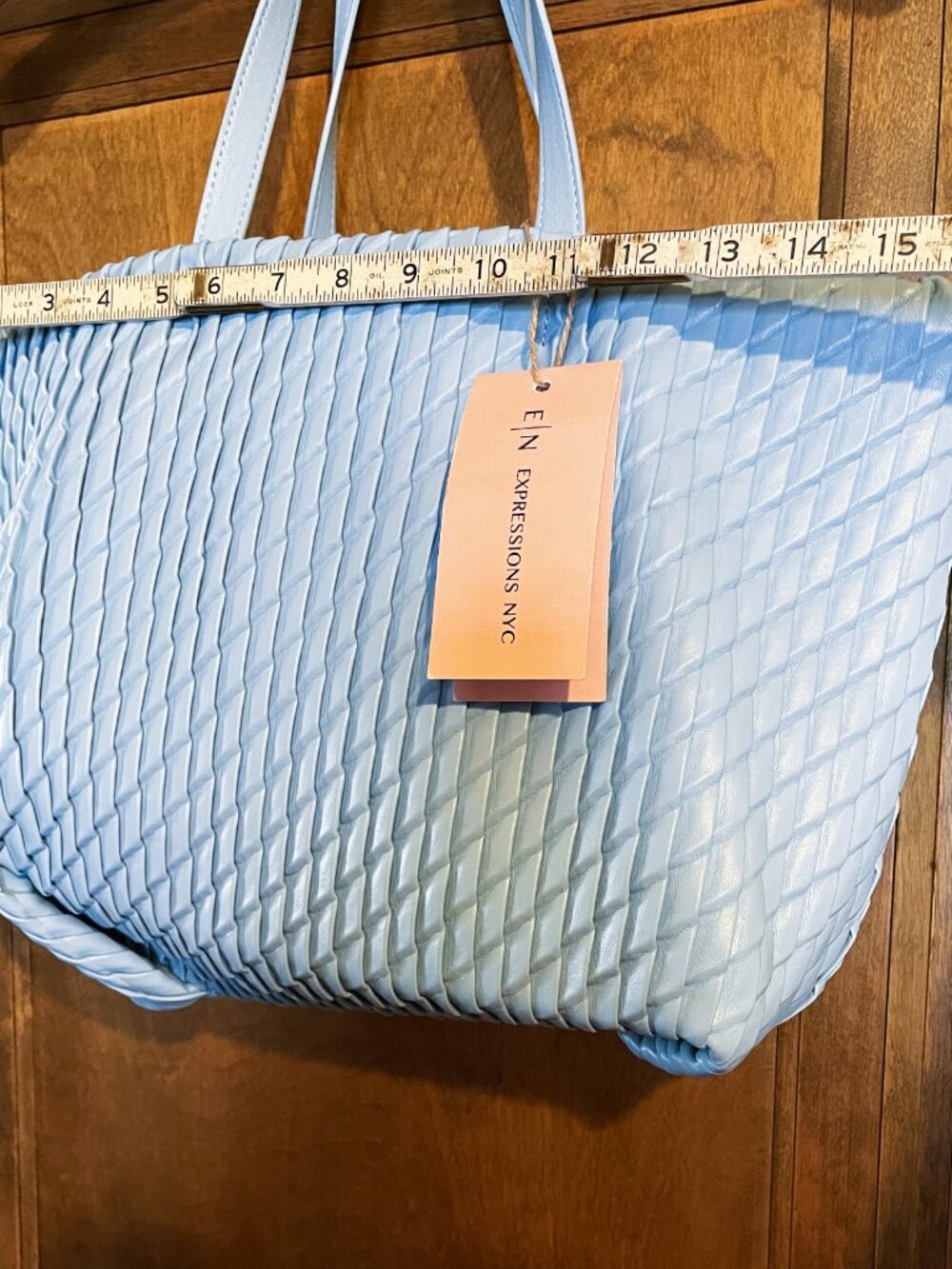 Eco Boho Style Tote & Wallet by EXPRESSIONS NYC. Crossbody Handbag & Clutch - Picture 8 of 13